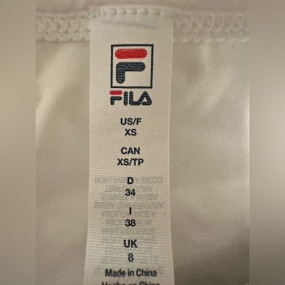 FILA Full Coverage Tank Size X-Small White - Picture 4 of 5